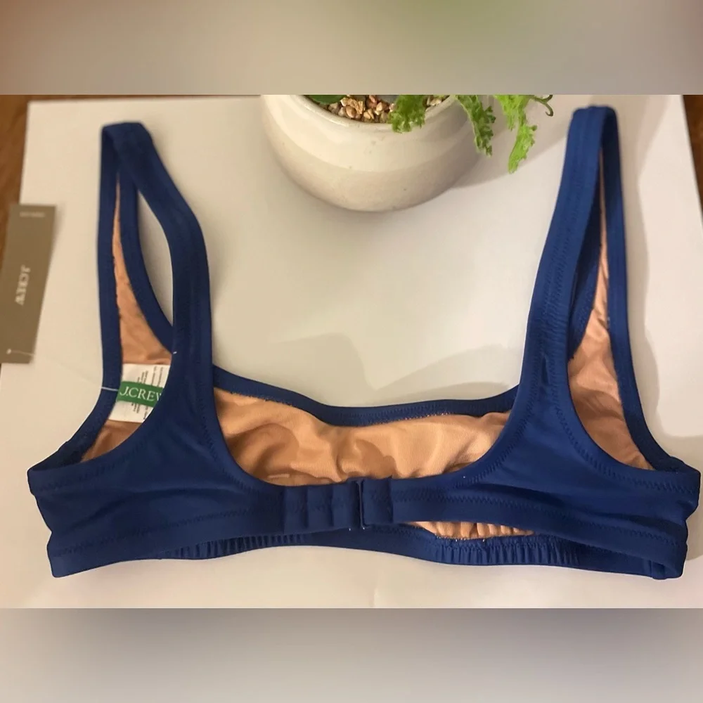 NEW…J.CREW Heritage Blue Bikini Top
